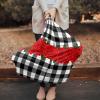 Baby Car Seat Covers Valentine's Day Red Rose on Black White Buffalo Plaid Nursing Covers Breastfeeding Scarf Soft Stretchy Carseat Canopy Cover Shopping Cart Cover Stroller Covers for Baby Girls Boys view 2