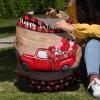 Baby Car Seat Covers Valentine's Day Red Truck with Roses Wood Grain Nursing Covers Breastfeeding Scarf Soft Stretchy Carseat Canopy Cover Shopping Cart Cover Stroller Covers for Baby Girls Boys view 4