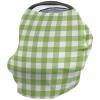 Baby Car Seat Covers Pastoral Style Light Green Lattice Nursing Covers Breastfeeding Scarf Soft Stretchy Carseat Canopy Cover Shopping Cart Cover Stroller Covers for Baby Girls Boys view 1