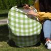 Baby Car Seat Covers Pastoral Style Light Green Lattice Nursing Covers Breastfeeding Scarf Soft Stretchy Carseat Canopy Cover Shopping Cart Cover Stroller Covers for Baby Girls Boys view 4