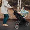 Baby Car Seat Covers Spring Beautiful Flower Bud Blooms Cyan Buffalo Check Plaid Nursing Covers Breastfeeding Scarf Soft Stretchy Carseat Canopy Cover Shopping Cart Cover Stroller Covers for Newborn view 3