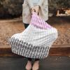 Baby Car Seat Covers Modern Geometric Zig Zag Pink Gray Pattern Nursing Covers Breastfeeding Scarf Soft Stretchy Carseat Canopy Cover Shopping Cart Cover Stroller Covers for Baby Girls Boys view 2