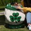 Baby Car Seat Covers St.Patrick's Day Shamrocks Green Buffalo Plaid Nursing Covers Breastfeeding Scarf Soft Stretchy Carseat Canopy Cover Shopping Cart Cover Stroller Covers for Baby Girls Boys view 4
