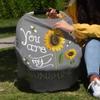 Baby Car Seat Covers You are My Sunshine Sunflower Bee, Rural Style Grey Nursing Covers Breastfeeding Scarf Soft Stretchy Carseat Canopy Cover Shopping Cart Cover Stroller Covers for Baby Girls Boys view 4