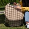 Baby Car Seat Covers Autunm Brown Lattice Nursing Covers Breastfeeding Scarf Soft Stretchy Carseat Canopy Cover Shopping Cart Cover Stroller Covers for Baby Girls Boys view 4