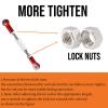 (2025 Upgrade) 78-108mm Stainless Steel Turnbuckles/Camber Link for 1/10 Traxxas Slash 4X4 VXL/Rustler 4X4 VXL/Stampede 4X4 VXL/Hoss 4X4 VXL,RC Car Hops Up Parts(Red) view 4