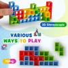 WOWNOVA 32PCS Tetra Tower Stacking Building Balance Block Game Toys for Kids, Adults & Family Game Night, Balancing Blocks Board Games Stacking Fun Toy for Children, Teens, Adults, Friends, Parties view 4