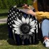 Baby Car Seat Covers Black and White Sunflower The Flag of America Nursing Covers Breastfeeding Scarf Soft Stretchy Carseat Canopy Cover Shopping Cart Cover Stroller Covers for Baby Girls Boys view 4