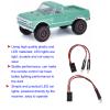1/24 RC LED Light, Stable Performance RC Accessories RC Car LED Light 110mm Length Simulation for Axial Scx24 view 3