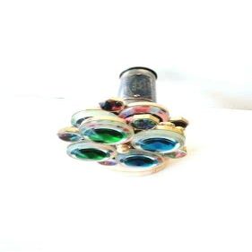 Kaleidoscope Brass Antique Unique Kaleidoscope, Classic Kaleidoscope Double Wheel Kaleidoscope Gifts for Everyone Love Son, Daughter
