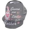 Baby Car Seat Covers GNOME ONE Like You Mother Grey Love Gift Nursing Covers Breastfeeding Scarf Soft Stretchy Carseat Canopy Cover Shopping Cart Cover Stroller Covers for Baby Girls Boys view 1
