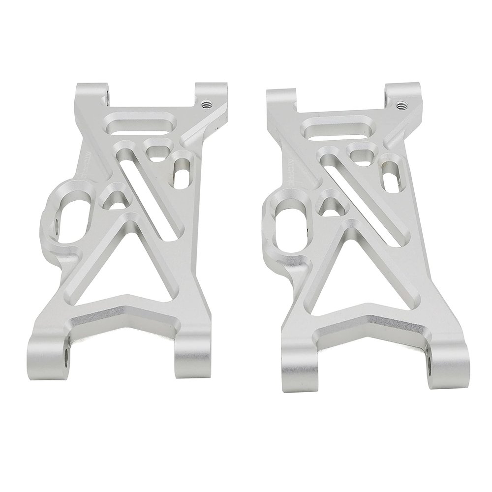 ATOPRC Lower Front and Rear alu Control arms for Losi Desert XL/XL-E/2.0 (Silver)