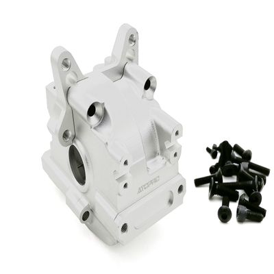 ATOPRC Aluminum Front Transmission Case for Losi 5ive-T/B and Mini (Silver)