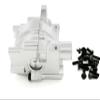 ATOPRC Aluminum Front Transmission Case for Losi 5ive-T/B and Mini (Silver) view 3