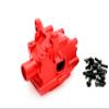 ATOPRC Aluminum Front Transmission Case for Losi 5ive-T/B and Mini (Red) view 2
