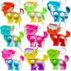 HOZKEAP 20 Packs Bulk Dog Puppy Mini pop Fidget Keychain Gifts for Boys and Girls Kids Birthday Party Favors Supplies and Classroom Prize view 1