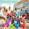 HOZKEAP 20 Packs Bulk Dog Puppy Mini pop Fidget Keychain Gifts for Boys and Girls Kids Birthday Party Favors Supplies and Classroom Prize view 3
