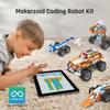 makerzoid STEM Coding Robot Kits for Kids Ages 6+, 26-in-1 Educational Programmable Scratch Coding Robotics Kit, APP RC Robot Car Birthday Children's Day Gift for Boy Girls(400+ Pcs) view 4