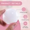 MoonxHome Ball Pit Balls for Toddlers, BPA Free Crush Proof Plastic Toy Balls for Ball Pit, Children's Pool Water Toys, Ideal Gift for Christmas Balls for Play Tent 2.15 Inch Pack of 100 White Pink view 2