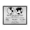 Future of Flight NASA Moon Landing Plaque Replica Aluminum Sign view 1