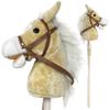 Nature Bound Stick Horse | Plush Handcrafted Hobby Horse Provides Fun Pretend Play for Toddlers & Preschoolers | Handsewn Head, Sturdy Wood Stick, Plus Neighing & Clip-Clop Sounds view 1