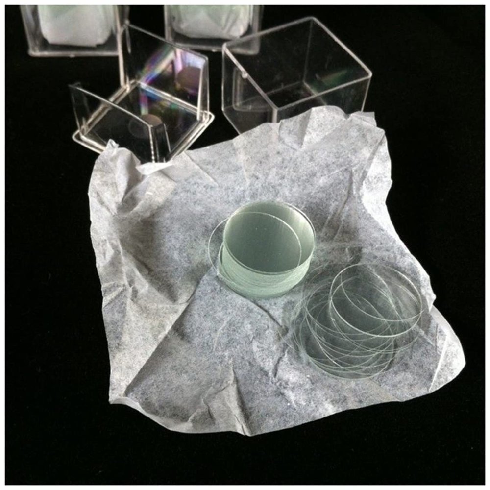 Lab Microscope Slides 100pcs/Pack 8mm Round Microscope Slide Glass Microscope Parts