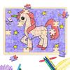 100 Piece Blank Puzzle with Tray to Draw on, Each Piece is Unique, Make Your Own Wooden Jigsaw Puzzles, Custom Puzzle 14.2x10.6 Inches for Crafts & DIY view 3