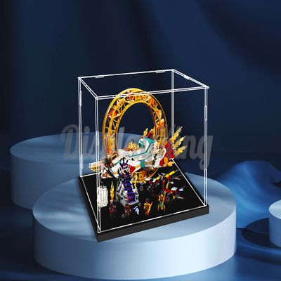 Acrylic Display case for Compatible with Nezhas Fire Ring 80034 (Model Set is not Included) (No Background)