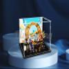 Acrylic Display case Compatible with Nezhas Fire Ring 80034 (Model Set is not Included) (with Theme Background) view 1