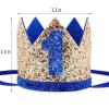 Socub Birthday Crown Headbands for Baby Boy - Golden Blue 4th Birthday Party Supplies view 3