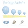 115 Pcs Macaron Blue Balloons Arch Kit 12inch 5inch 10inch 18inch Pastel Light Blue Balloon Garland Kit for Birthday Baby Boy Shower Decorations Wedding view 2