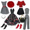 Eledoll Clothes Deluxe Fashion Pack Tea TIME Black & RED Classic Set for 11.5 Doll #4 view 1