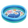 3 Ring Inflatable Pool - Kiddie Pool Floats 51" with Aquarium Design - Kids Pool Round 3 Ring Pool for Summer Outside Backyard Fun - for Children 3 Years Old and Up view 1