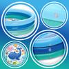 3 Ring Inflatable Pool - Kiddie Pool Floats 51" with Aquarium Design - Kids Pool Round 3 Ring Pool for Summer Outside Backyard Fun - for Children 3 Years Old and Up view 4