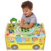 Just Play CoComelon Wheels on The Bus Wooden Activity Table, Recycled Wood, Kids Toys for Ages 18 Month view 2