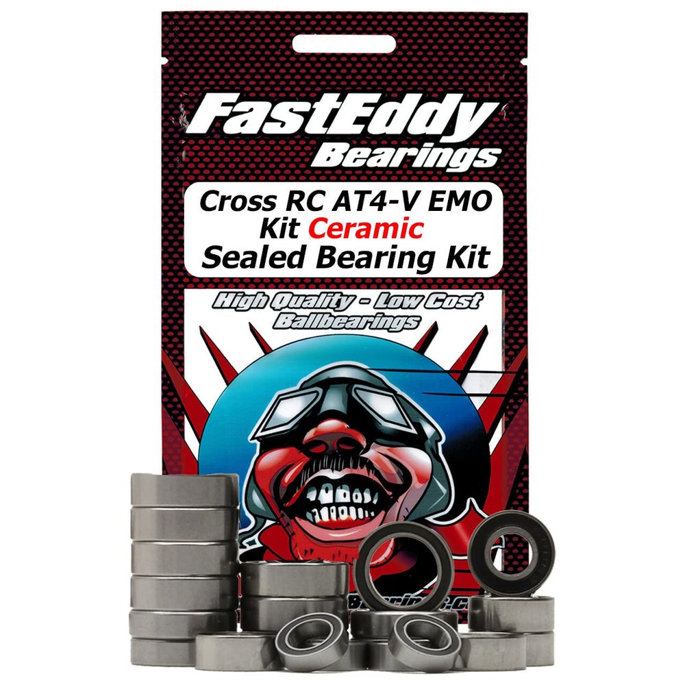 FastEddy Bearings Compatible with Cross RC AT4-V Emo Kit Ceramic Sealed Bearing Kit