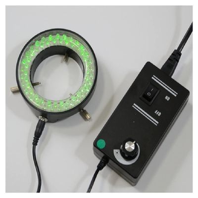 Lab Microscope Slides 60pcs LED Illuminated Zoom Adjustable Stereo Biological Microscope Ring Lamp Microscope Parts