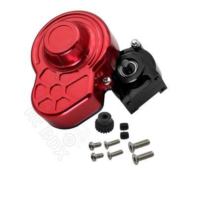 Greendhat 48P All Metal Transmission Gearbox with Motor Gear/Protective Cover for 1/10 RC Rock Crawler Axial SCX10 9028 90047 Truck ( Color : Black )