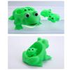 Baby Bath Toys 4Pcs Rubber Green Frog Family Squeak Float Bath Ducks Bath Tub Shower Toys for Toddlers Boys Girls view 3