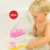 Baby Bath Toys 4Pcs Rubber Pink Pig Family Squeak Float Bath Ducks Bath Tub Shower Toys for Toddlers Boys Girls view 2