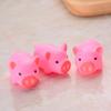 Baby Bath Toys 4Pcs Rubber Pink Pig Family Squeak Float Bath Ducks Bath Tub Shower Toys for Toddlers Boys Girls view 3