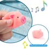 Baby Bath Toys 4Pcs Rubber Pink Pig Family Squeak Float Bath Ducks Bath Tub Shower Toys for Toddlers Boys Girls view 4