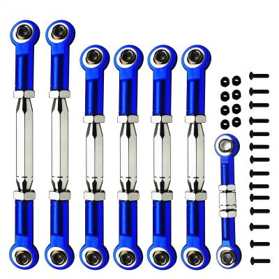 (2026 Upgrade) 78-108mm Stainless Steel Turnbuckles/Camber Link for 1/10 Traxxas Slash 4X4 VXL/Rustler 4X4 VXL/Stampede 4X4 VXL/Hoss 4X4/ RC Car Hops Up Parts(Blue)