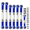 (2026 Upgrade) 78-108mm Stainless Steel Turnbuckles/Camber Link for 1/10 Traxxas Slash 4X4 VXL/Rustler 4X4 VXL/Stampede 4X4 VXL/Hoss 4X4/ RC Car Hops Up Parts(Blue) view 1