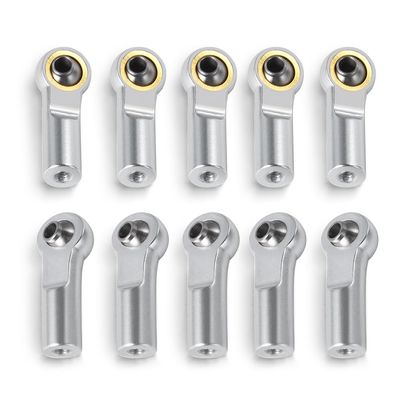 10/20pcs Orthodontic M3 Ball Head Aluminum L26mm Linkage Tie Rod Ends Metal Bend/Curved Ball Joints for 1/10 RC Car ( Color : Black 20pcs )