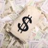4pcs 7x13.8 Inches Canvas Money Bags - Costume Money Bag Prop with Dollar Sign, Money Sacks for Halloween Bank Robber Pirate Cowboy Cosplay Theme Party view 2