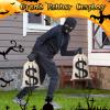 4pcs 7x13.8 Inches Canvas Money Bags - Costume Money Bag Prop with Dollar Sign, Money Sacks for Halloween Bank Robber Pirate Cowboy Cosplay Theme Party view 3