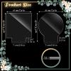 20 Pcs 2 mm Acrylic Blanks for Light Base Plastic Cast Clear Acrylic Sheet Square and Round Plastic Panel Sign Blank with Double Sided Protective for LED DIY Craft(Square, Round) view 2