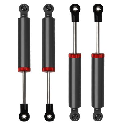 4Pcs RC Car Shocks Shock Absorber Internal Spring Shocks Damper Upgrade Parts Compatible with Axial SCX10 Traxxas TRX4 Redcat Tamiya 1/10 RC Crawler (Hole Distance:90mm, Black)