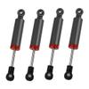 4Pcs RC Car Shocks Shock Absorber Internal Spring Shocks Damper Upgrade Parts Compatible with Axial SCX10 Traxxas TRX4 Redcat Tamiya 1/10 RC Crawler (Hole Distance:90mm, Black) view 2